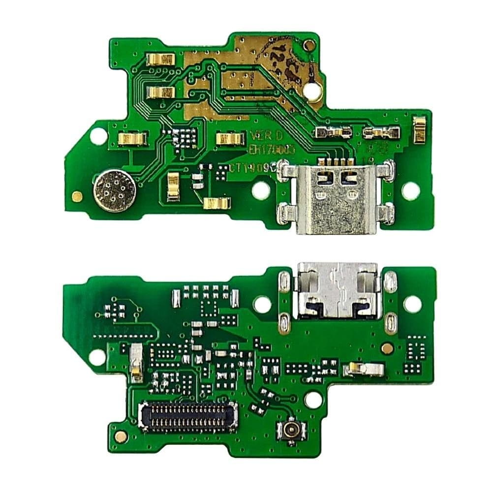 Плата зарядки Huawei Y7, шлейф коннектора зарядки, с микрофоном