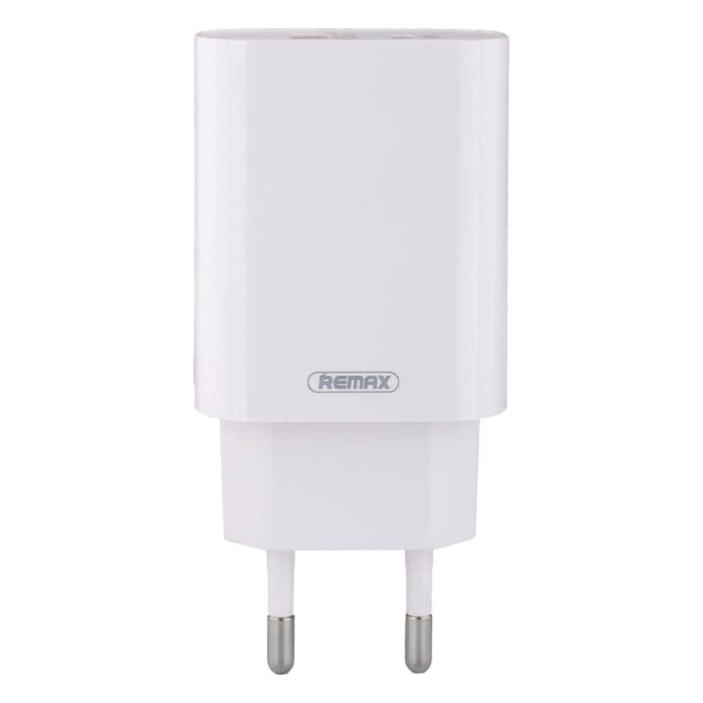 Сетевое зарядное устройство Remax RP-U37, Power Delivery, Quick Charge, Type-C на Lightning, белое