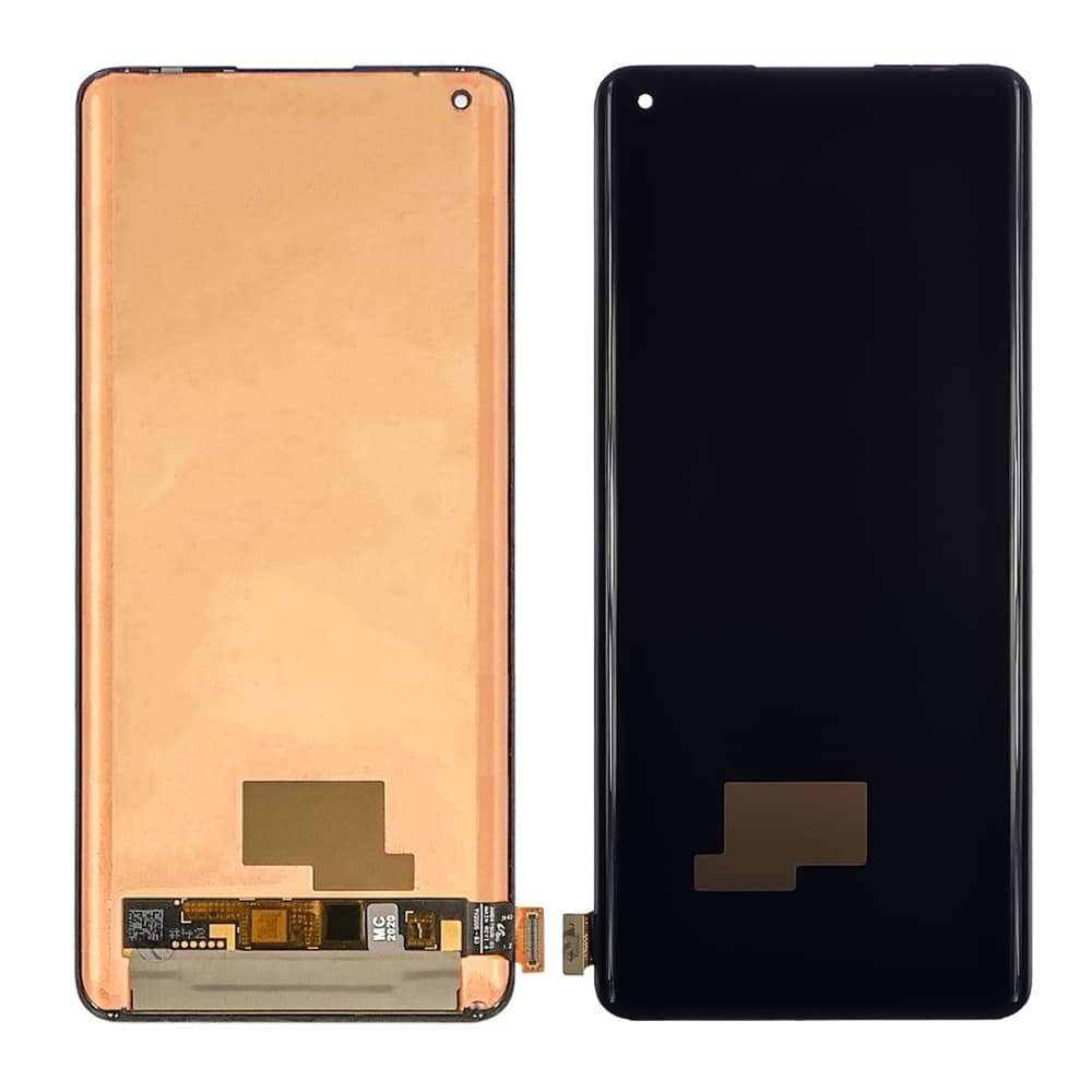 Дисплей OnePlus 8 Pro, IN2020, IN2021, IN2023, IN2025, чорний | з тачскріном | Original (PRC), AMOLED | дисплейный модуль, экран