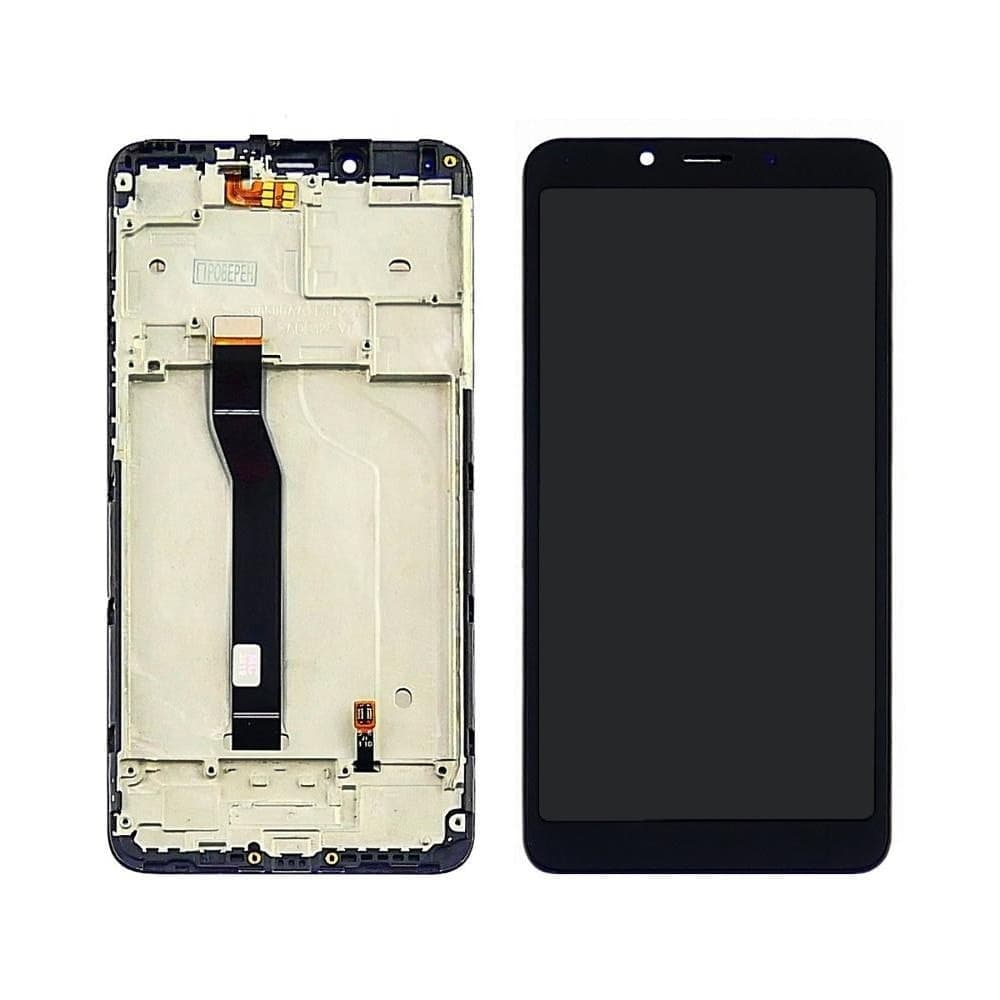 Дисплей Xiaomi Redmi 6, Redmi 6A, M1804C3DG, M1804C3DH, M1804C3DI, M1804C3CG, M1804C3CH, M1804C3CI, черный | с тачскрином | с передней панелью | Original (PRC) | дисплейный модуль, экран