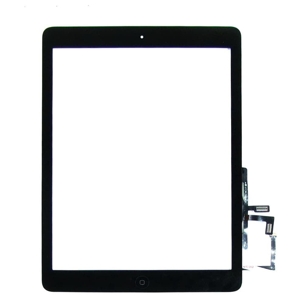 Тачскрин Apple iPad Air (iPad 5), A1474, A1475, A1476, A1484, чорний, со шлейфом, с кнопкой HOME | Original (PRC) | сенсорное стекло, экран