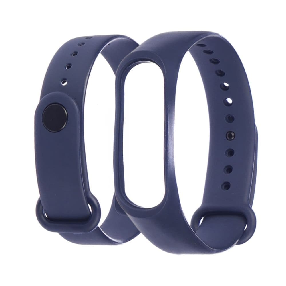 Ремешок Xiaomi Mi Band 3, Mi Band 4, силиконовый, сапфировый