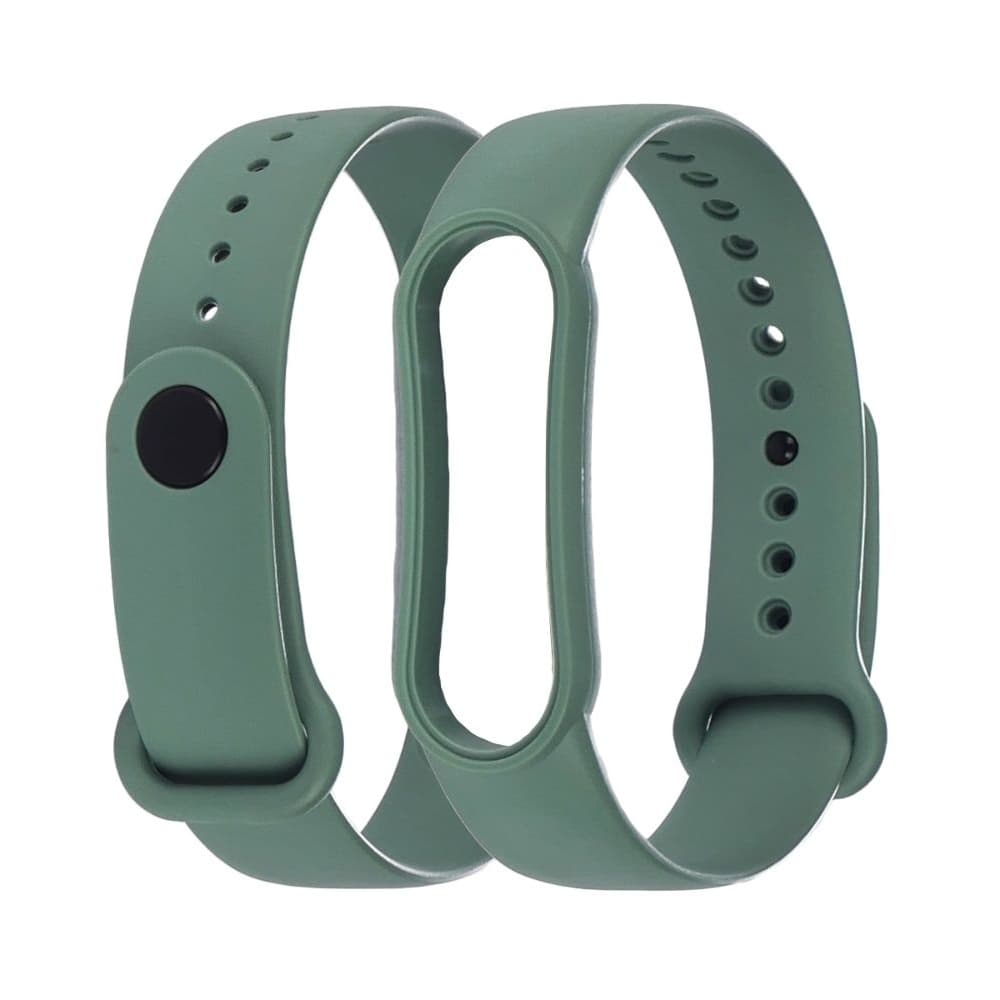 Ремешок Xiaomi Mi Band 5, Mi Band 6, силиконовый, зеленый