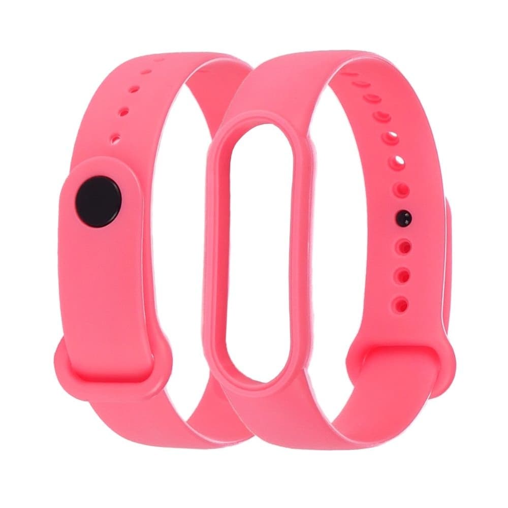 Ремешок Xiaomi Mi Band 5, Mi Band 6, силиконовый, розовый