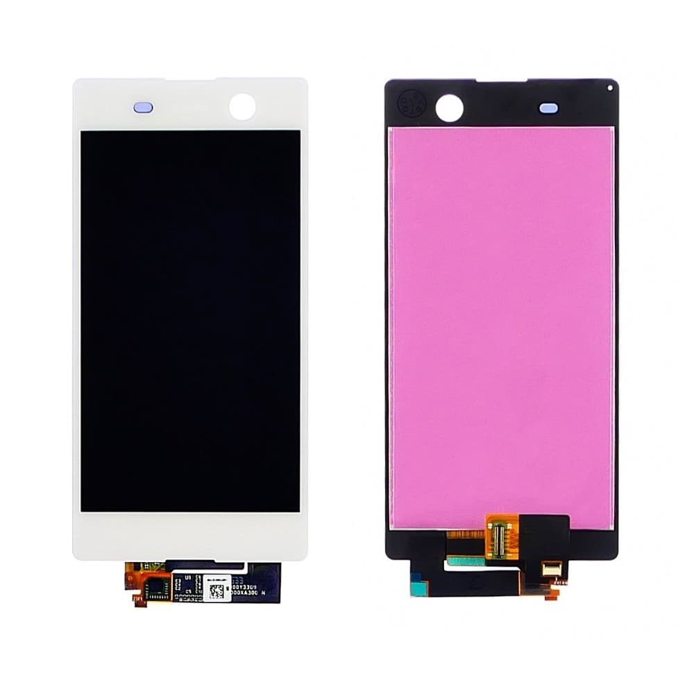 Дисплей Sony E5603 Xperia M5, E5606 Xperia M5, E5633 Xperia M5, E5653 Xperia M5, E5663 Xperia M5 Dual, білий | з тачскріном | Original (PRC) | дисплейный модуль, экран