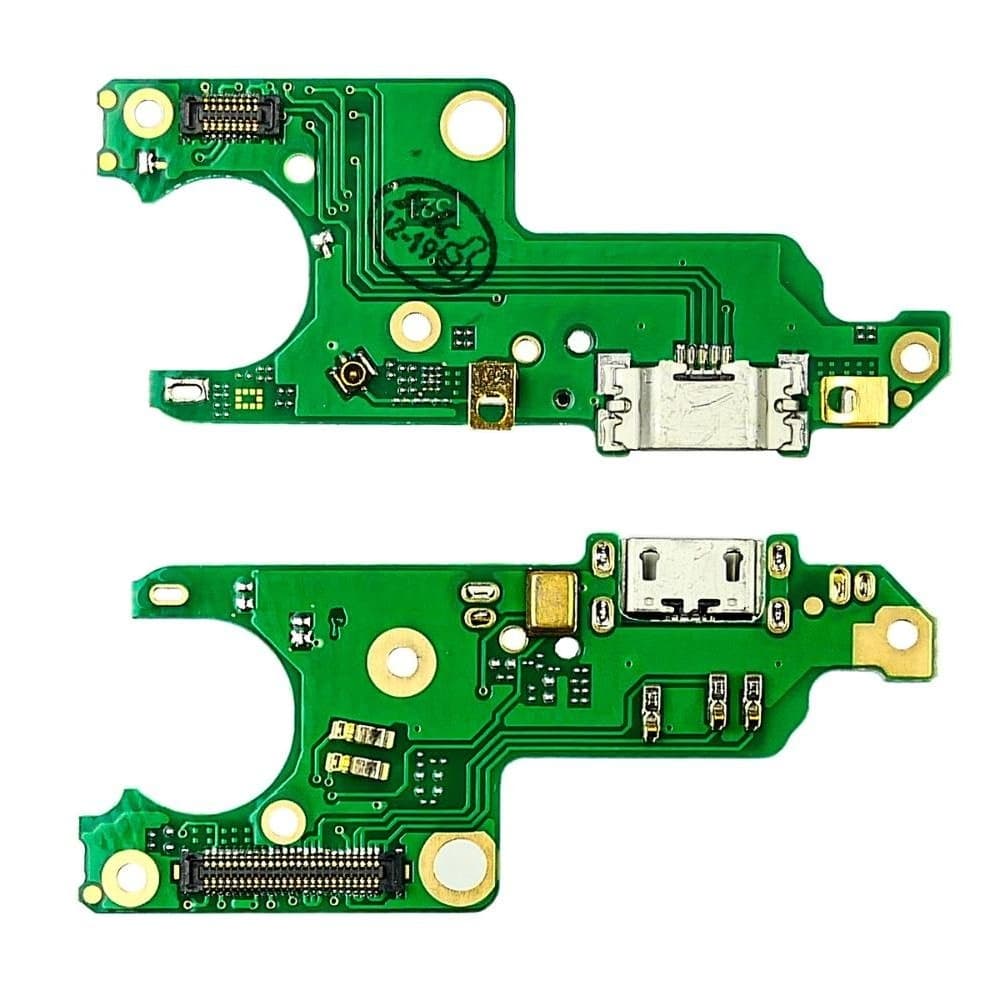 Плата зарядки Nokia 6 Dual Sim, шлейф коннектора зарядки, с микрофоном, High Copy | видео