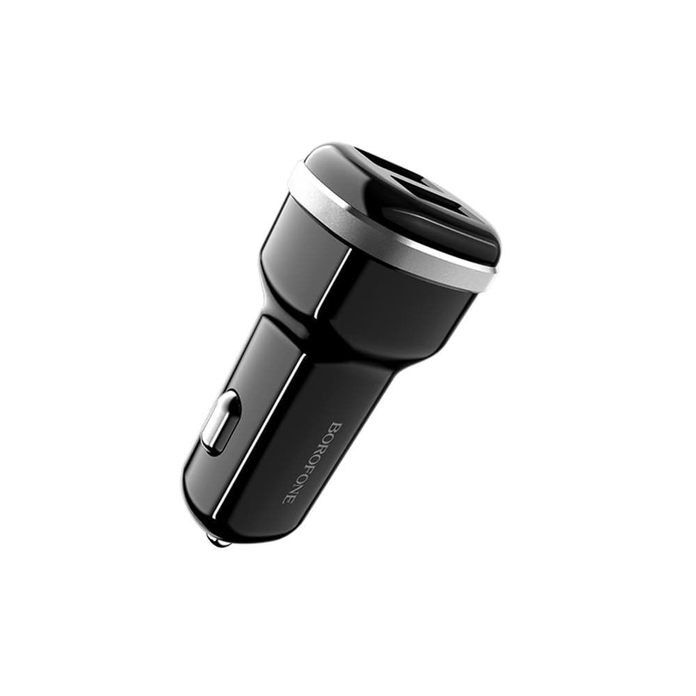 Автомобильний зарядний пристрій Borofone BZ13, 2 USB, 2.4 А, черное | зарядка, зарядное устройство