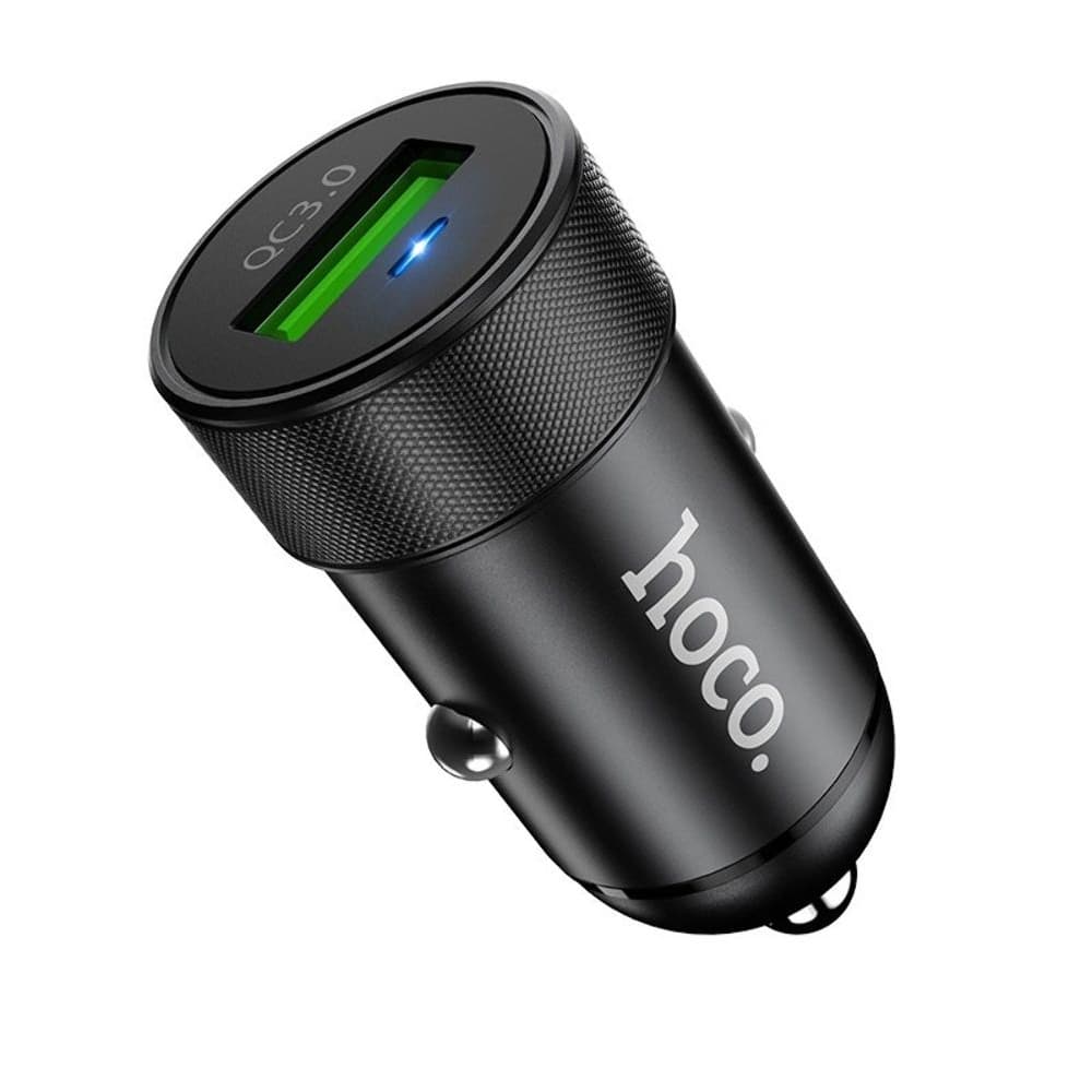 Автомобильний зарядний пристрій Hoco Z32, 1 USB, Quick Charge 3.0, 18 Вт, черное | зарядка, зарядное устройство