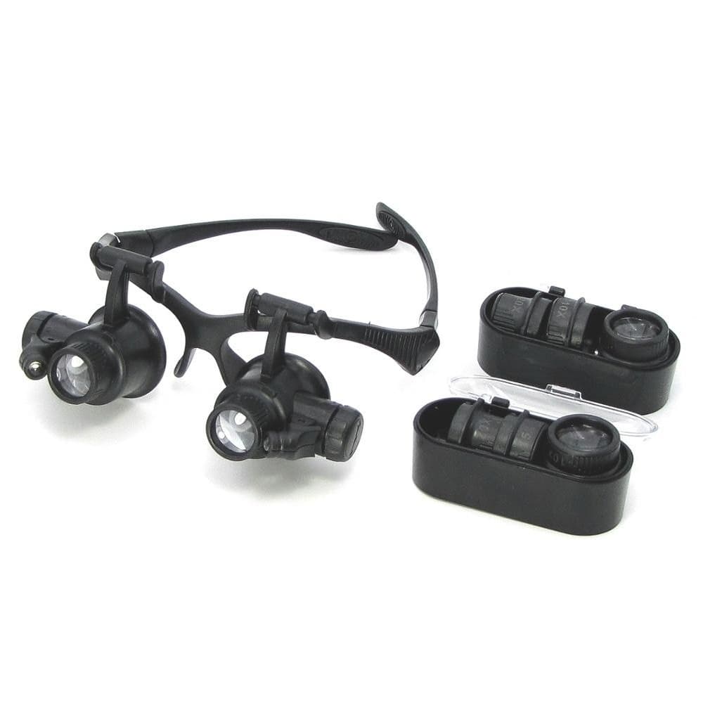 Бинокуляры NO.9892G, с LED подсветкой, 4 пары линз d=20mm, 10х/15х/20х/25х