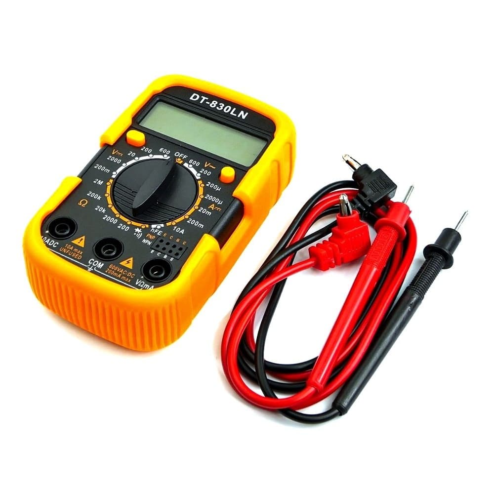 Мультиметр цифровой DT-830LN, с подсветкой, ток до 10А