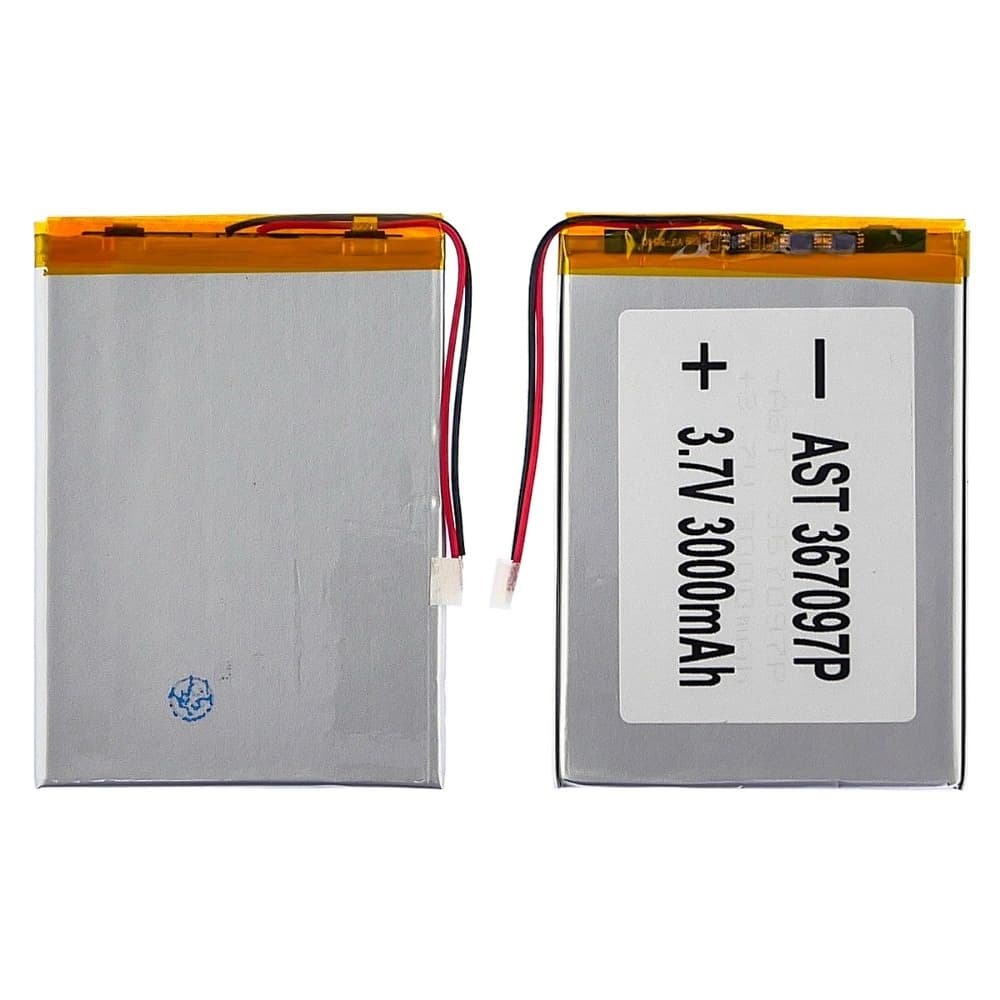 Акумулятор 367097P, універсальний, з контролером, 3.5 х 70 х 98 мм, 3000 mAh, Nomi Corsa Tablet C070010, Nomi Corsa Pro C070020 | АКБ, батарея, аккумулятор