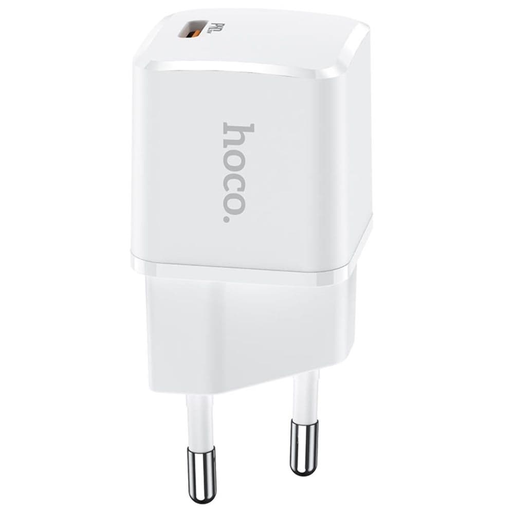 Сетевое зарядное устройство Hoco N10, Power Delivery (20 Вт), 3.0 А, белое