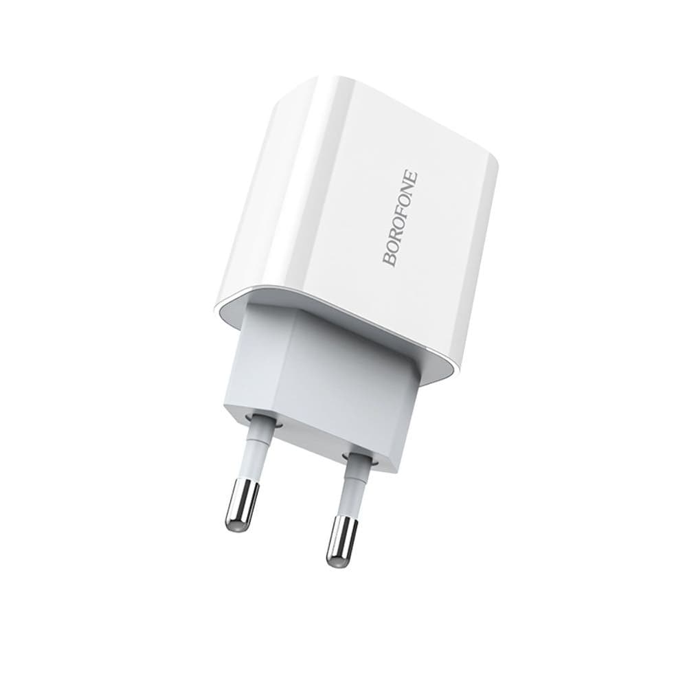 Сетевое зарядное устройство Borofone BA38A Plus, Power Delivery, Quick Charge, 20 Вт, белое