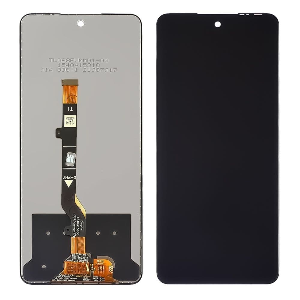 Дисплей Tecno Pova 2, LE7, LE7n, Pova 3, LF7n, Infinix Hot 11 Pro, X697, чорний | з тачскріном | High Copy | дисплейный модуль, экран