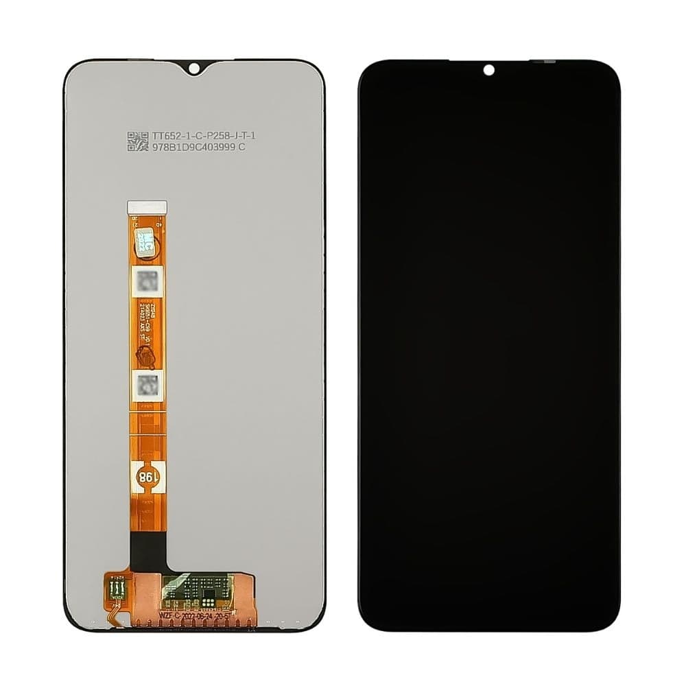 Дисплей Realme C21Y, RMX3261, RMX3263, C25Y, RMX3265, RMX3268, RMX3269, чорний | з тачскріном | Original (PRC) | дисплейный модуль, экран