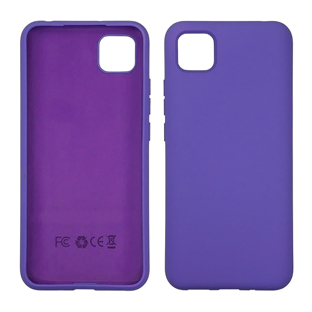 Чехол Xiaomi Poco C3, Redmi 9C, Redmi 10A, силиконовый, Full Nano Silicone, фиолетовый, без отверстия для сканера отпечатка пальца
