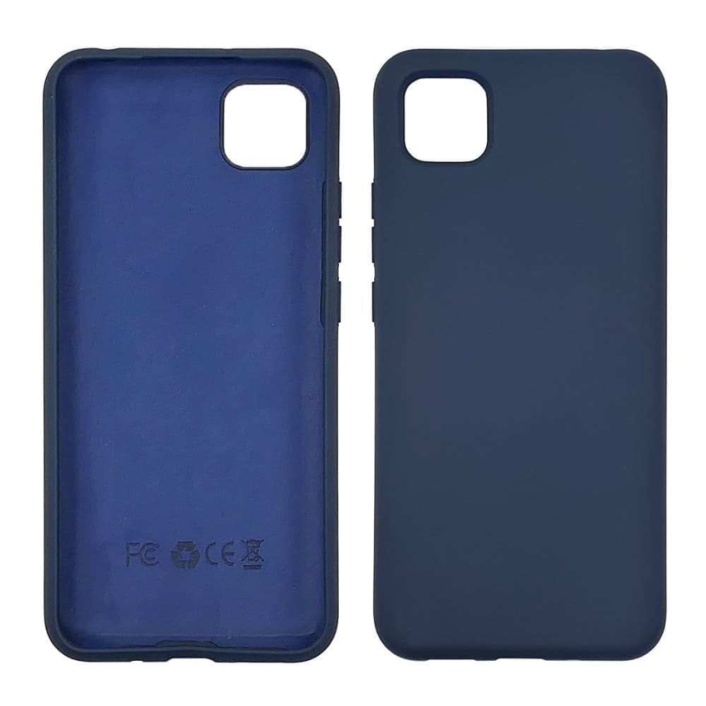 Чехол Xiaomi Poco C3, Redmi 9C, Redmi 10A, силиконовый, Full Nano Silicone, синій, без отверстия для сканера отпечатка пальца