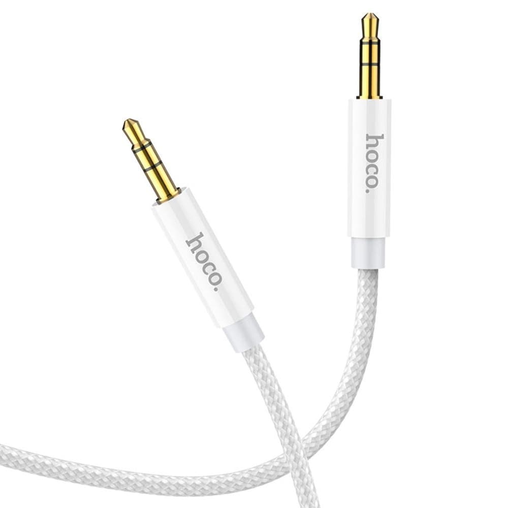 AUX-USB-кабель Hoco UPA19, Jack 3.5 на Jack 3.5, 100 см, сірий