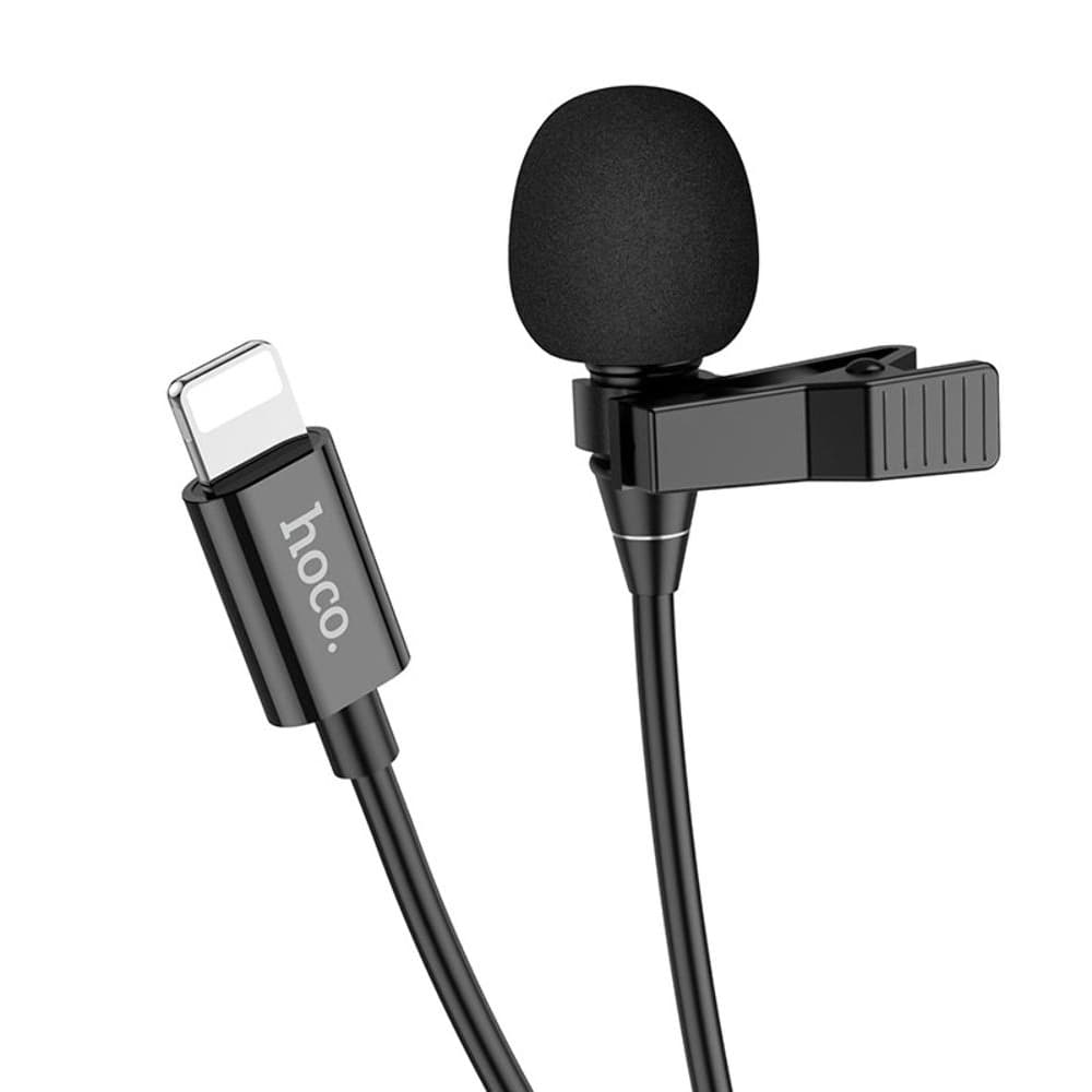 Микрофон Hoco L14, Lightning, чорний