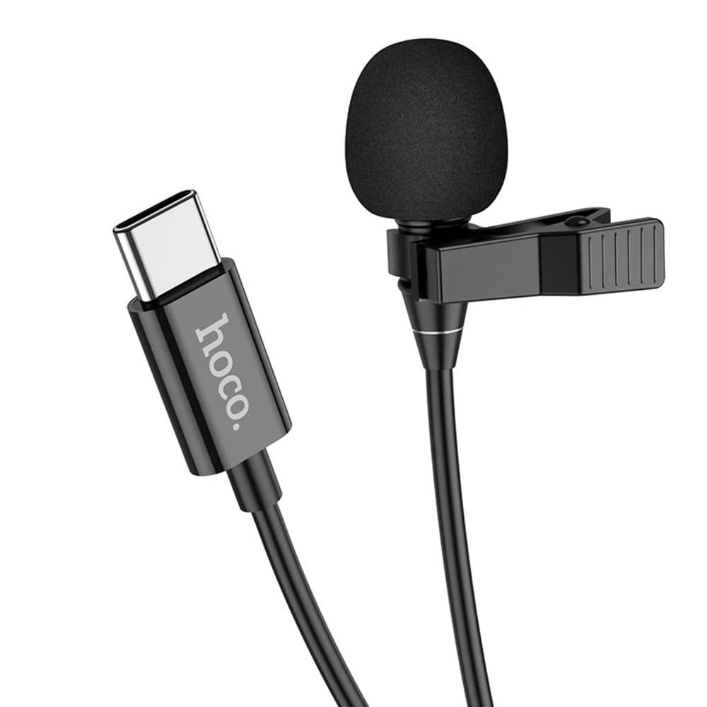 Микрофон Hoco L14, Type-C, чорний