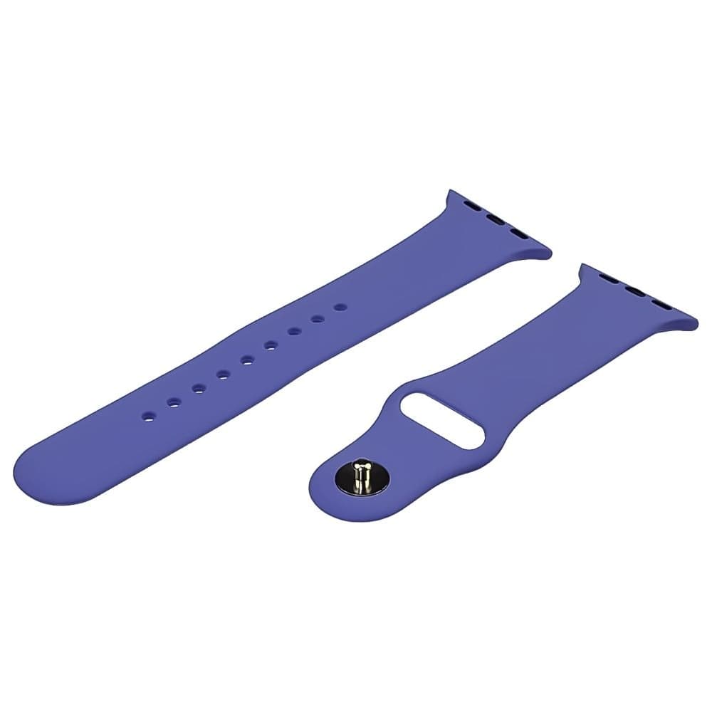 Ремінець силіконовий для Apple Watch Sport Band, 42 мм, 44 мм, 45 мм, розмір S, синій | ремешок силиконовый
