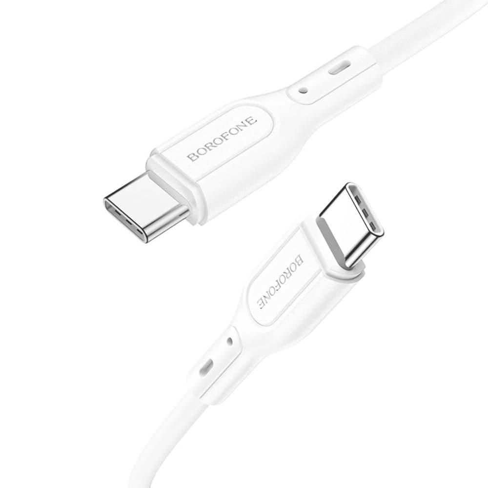 USB-кабель Borofone BX66, Type-C на Type-C, 3.0 А, 60 Вт, 100 см, білий