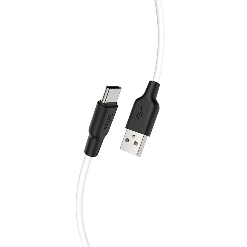 USB-кабель Hoco X21 Plus, Type-C, 3.0 А, 100 см, білий