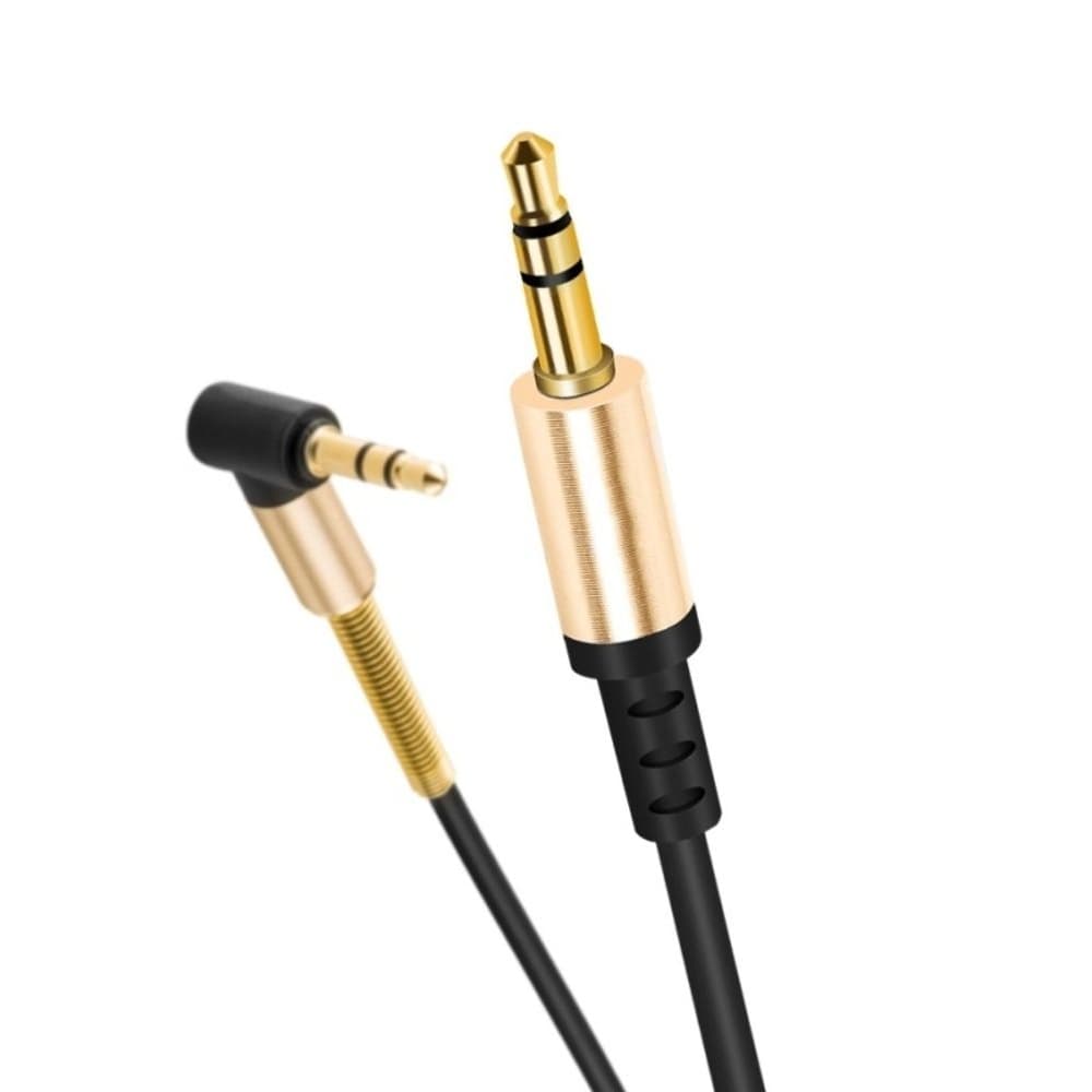 AUX-USB-кабель Hoco UPA02, Jack 3.5 на Jack 3.5, 100 см, чорний
