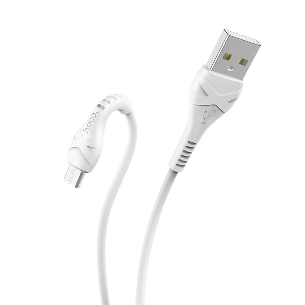 USB-кабель Hoco X37, Micro-USB, 2.4 А, 100 см, білий