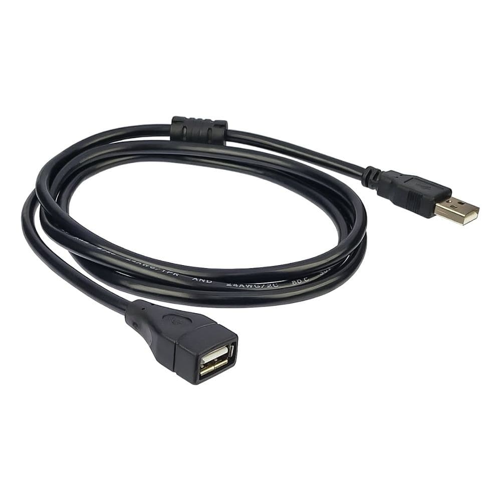 USB-удлинитель, 1.5 метра, чорний