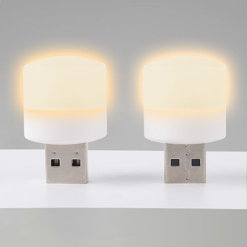 USB LED лампочка, теплый свет