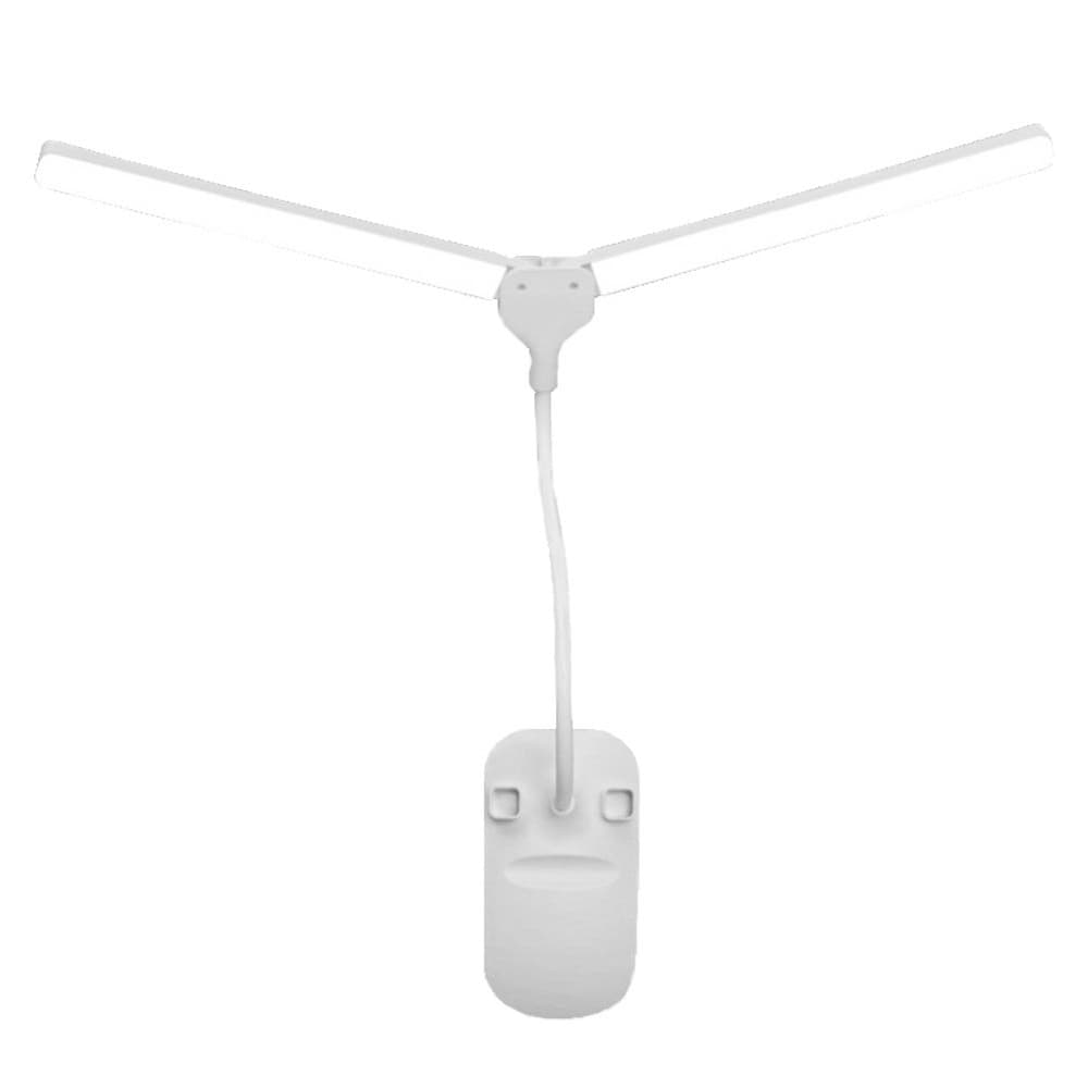 USB LED лампа с аккумулятором двойная, трехрежимный свет с креплением