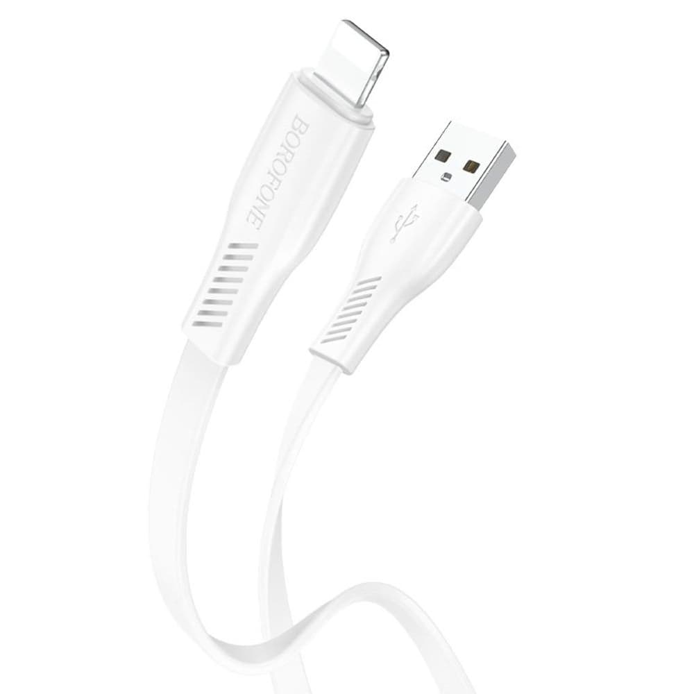 USB-кабель Borofone BX85, Lightning, 2.4 А, 100 см, білий