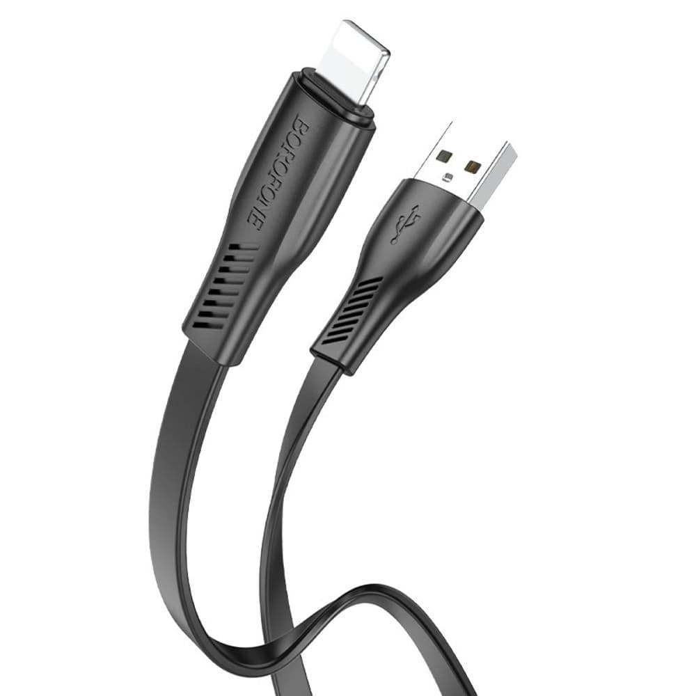 USB-кабель Borofone BX85, Lightning, 2.4 А, 100 см, чорний