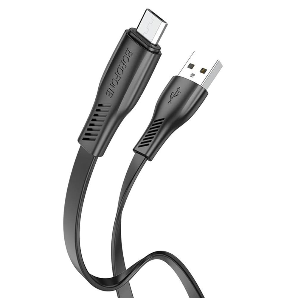 USB-кабель Borofone BX85, Micro-USB, 2.4 А, 100 см, чорний