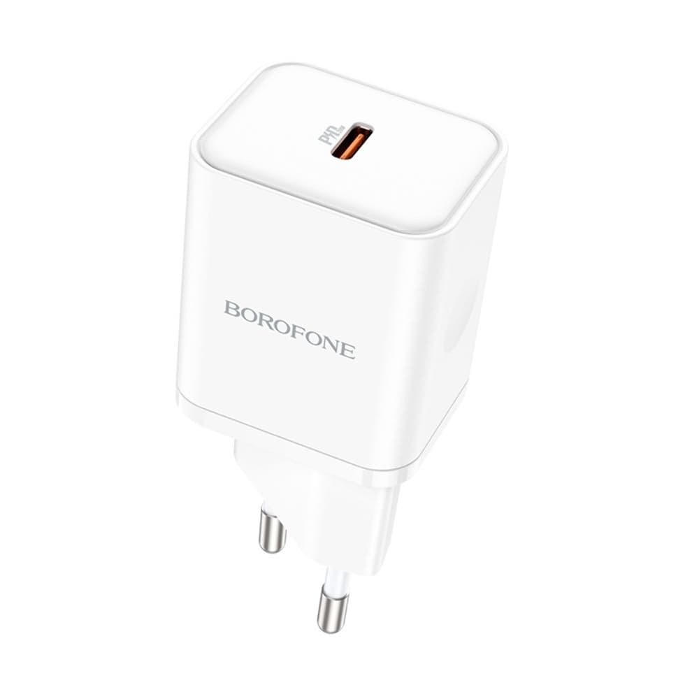 Сетевое зарядное устройство Borofone BN6, Power Delivery, 20 Вт, белое