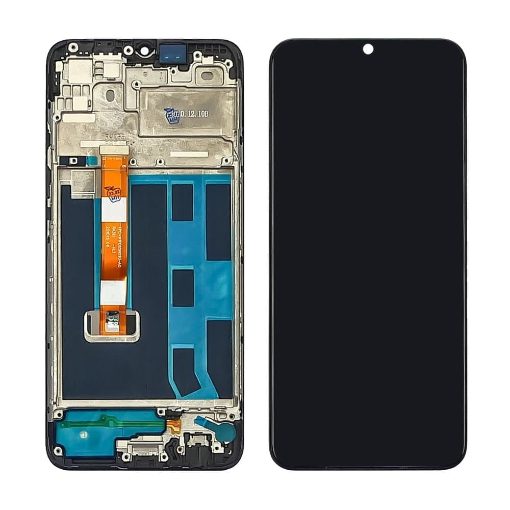 Дисплей Oppo A15, A15s, чорний | з тачскріном | в передній панелі | High Copy | дисплейный модуль, экран