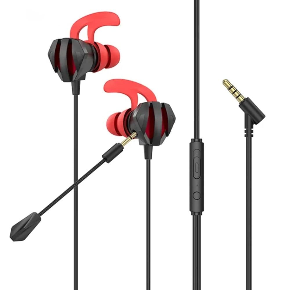 Наушники Hoco M105, проводные, вакуумные, игровые, с микрофоном, Jack 3.5, черные