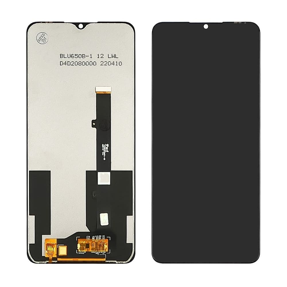 Дисплей ZTE Blade A52, чорний | з тачскріном | Original (PRC) | дисплейный модуль, экран