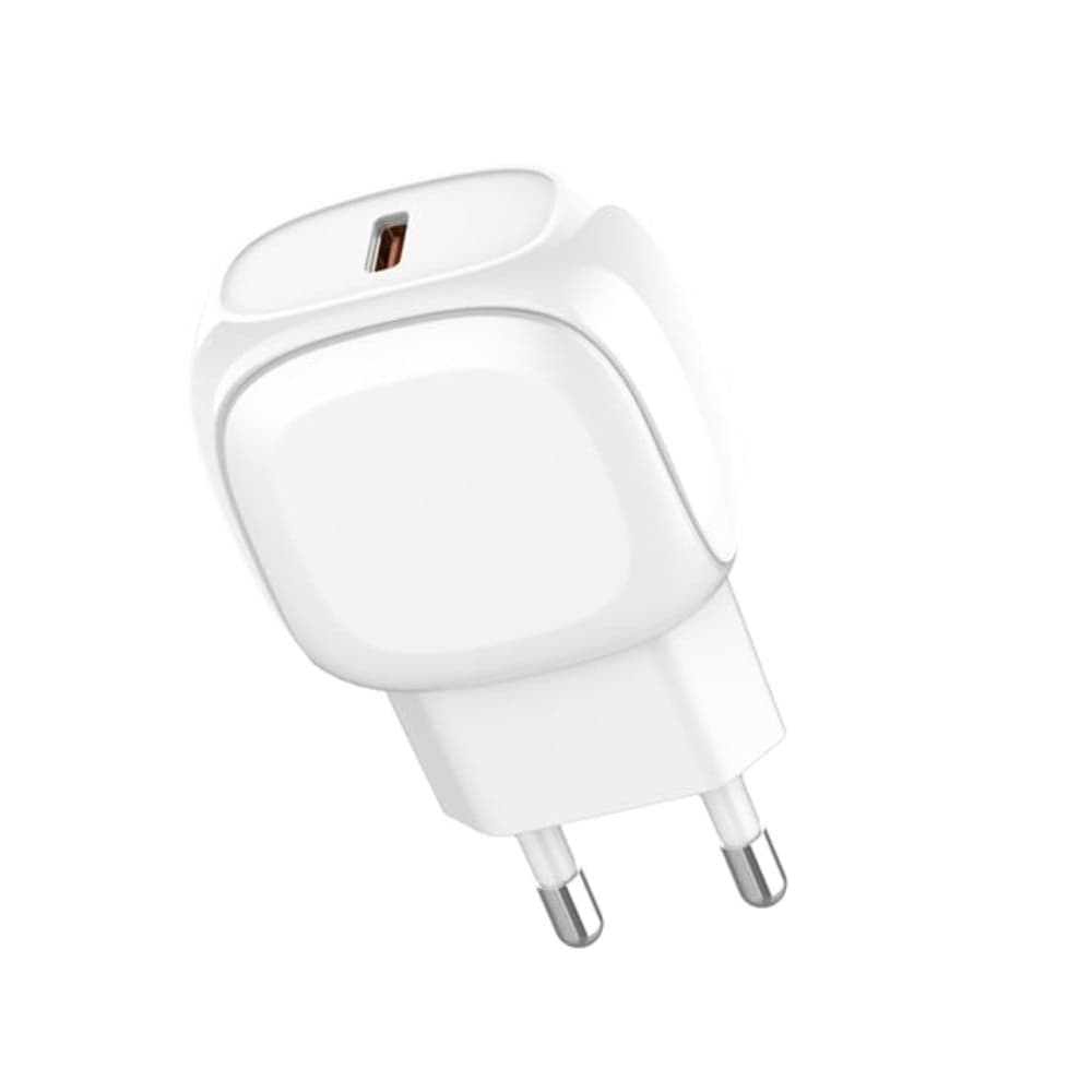 Сетевое зарядное устройство Ldnio A1206C, Type-C, Power Delivery, 27 Вт, белое, с кабелем Type-С на Lightning
