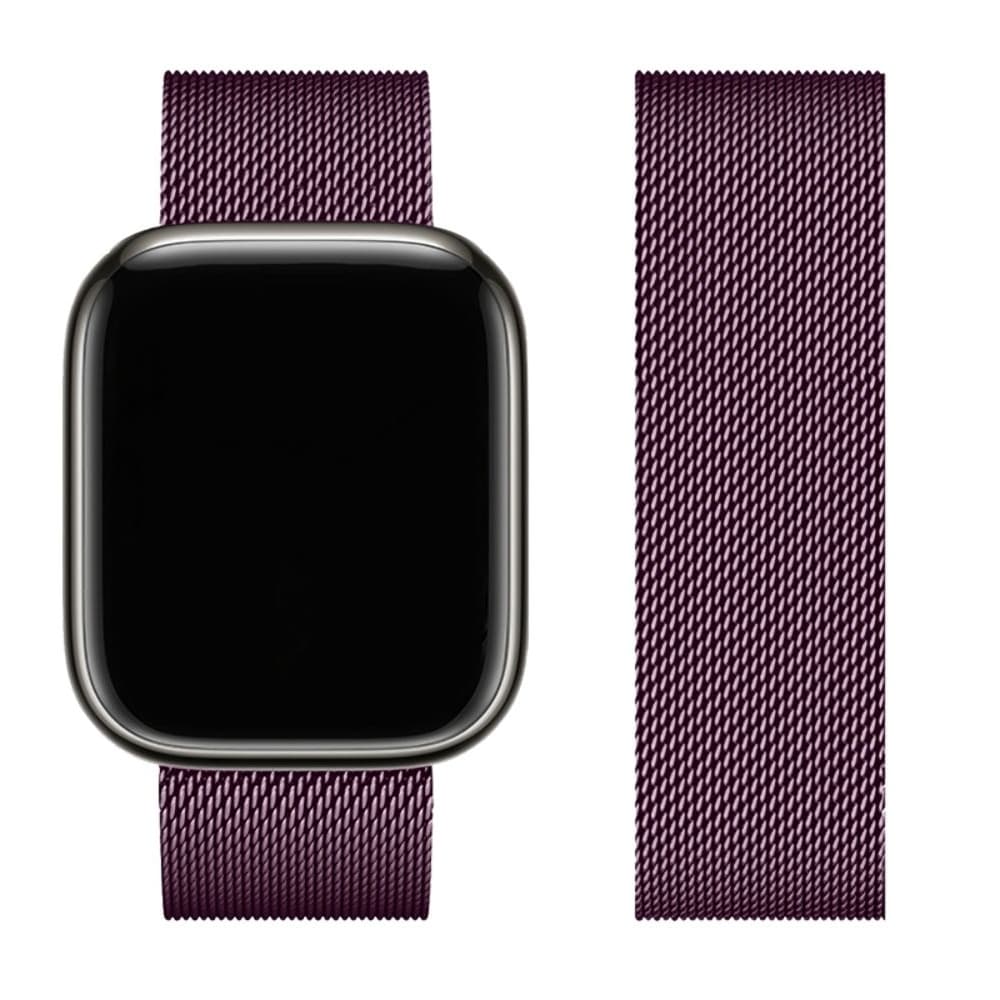 Ремешок металлический Hoco iWatch WA03 milanese steel, 38, 40, 41 мм, Blackcurrant
