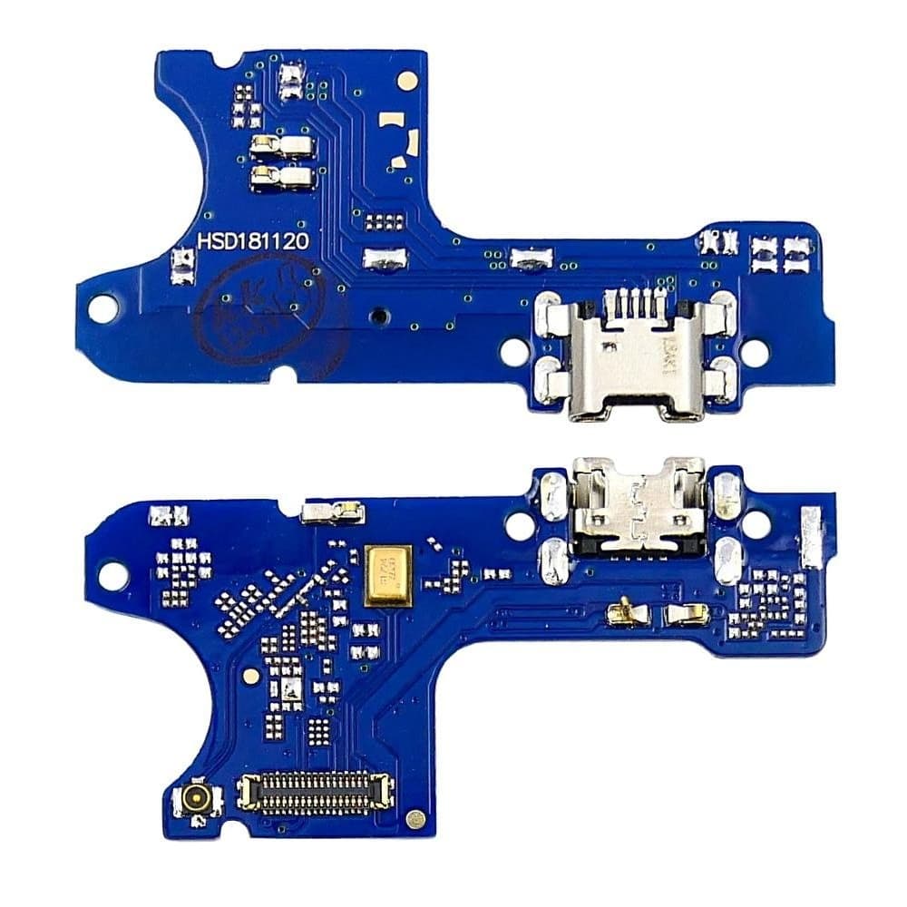 Плата зарядки Huawei Y7 (2019), (3/32 GB), шлейф коннектора зарядки, с микрофоном, High Copy