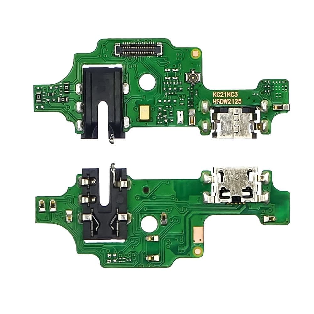 Плата зарядки Tecno Spark 4, KC8, шлейф коннектора зарядки, с микрофоном, High Copy