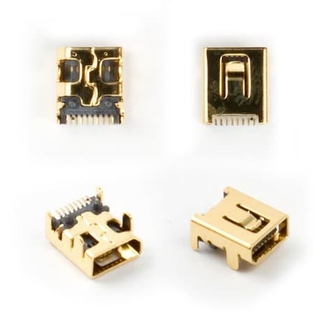 Коннектор зарядки китайских телефонов, универсальный, 8 pin, (гнездо, разъем, слот)