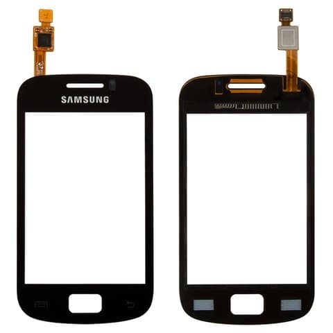 Тачскрин Samsung GT-S6500 Galaxy Mini 2, чорний | Original (PRC) | сенсорное стекло, экран