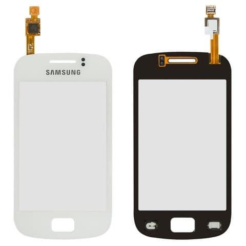 Тачскрин Samsung GT-S6500 Galaxy Mini 2, білий | Original (PRC) | сенсорное стекло, экран