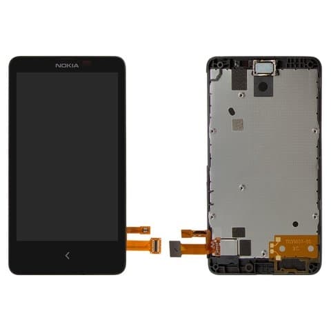 Дисплей Nokia X Dual Sim, RM-980, чорний | з тачскріном | Original (PRC) | дисплейный модуль, экран