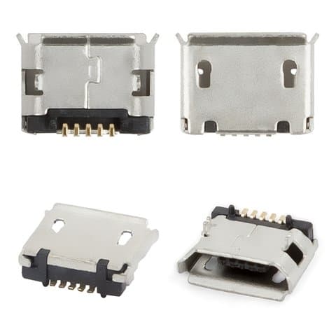 Коннектор зарядки для планшетов и телефонов, универсальный, тип 6, micro-USB, (гнездо, разъем, слот)