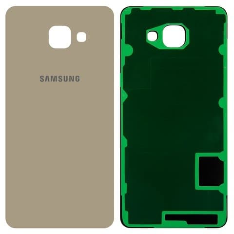 Задняя крышка Samsung SM-A710 Galaxy A7 (2016), золотистая, Original (PRC) | корпус, панель аккумулятора, АКБ, батареи