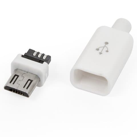 Коннектор micro-USB, 5 pin, разборный, 
